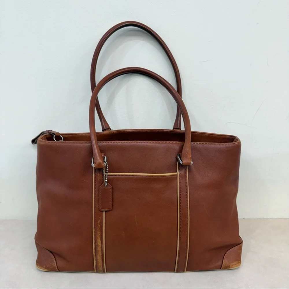 Vintage Brown Coach Hampton Business Tote